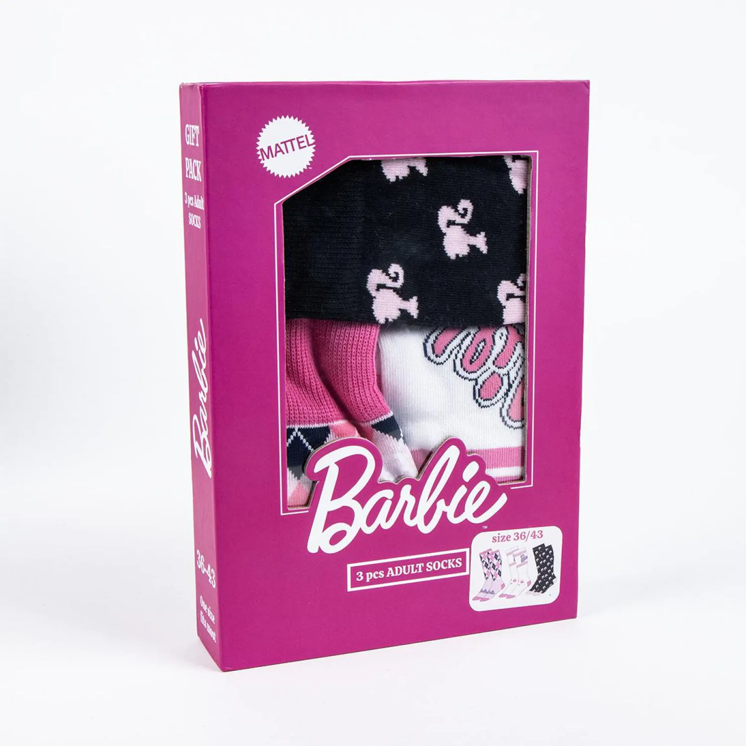 Barbie 3 db-os felnőtt zokni csomag termékfotó