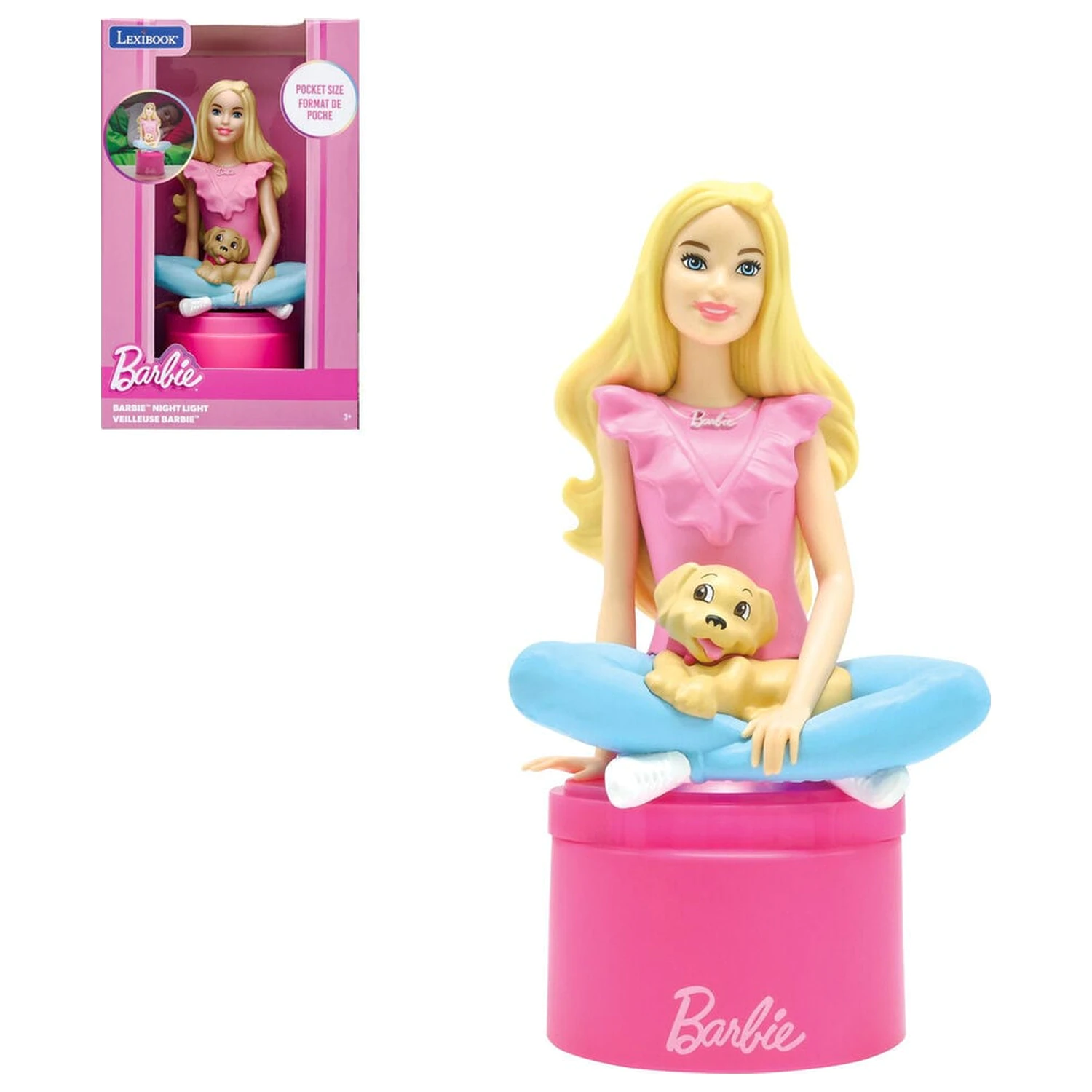 Barbie 3D éjszakai lámpa termékfotó