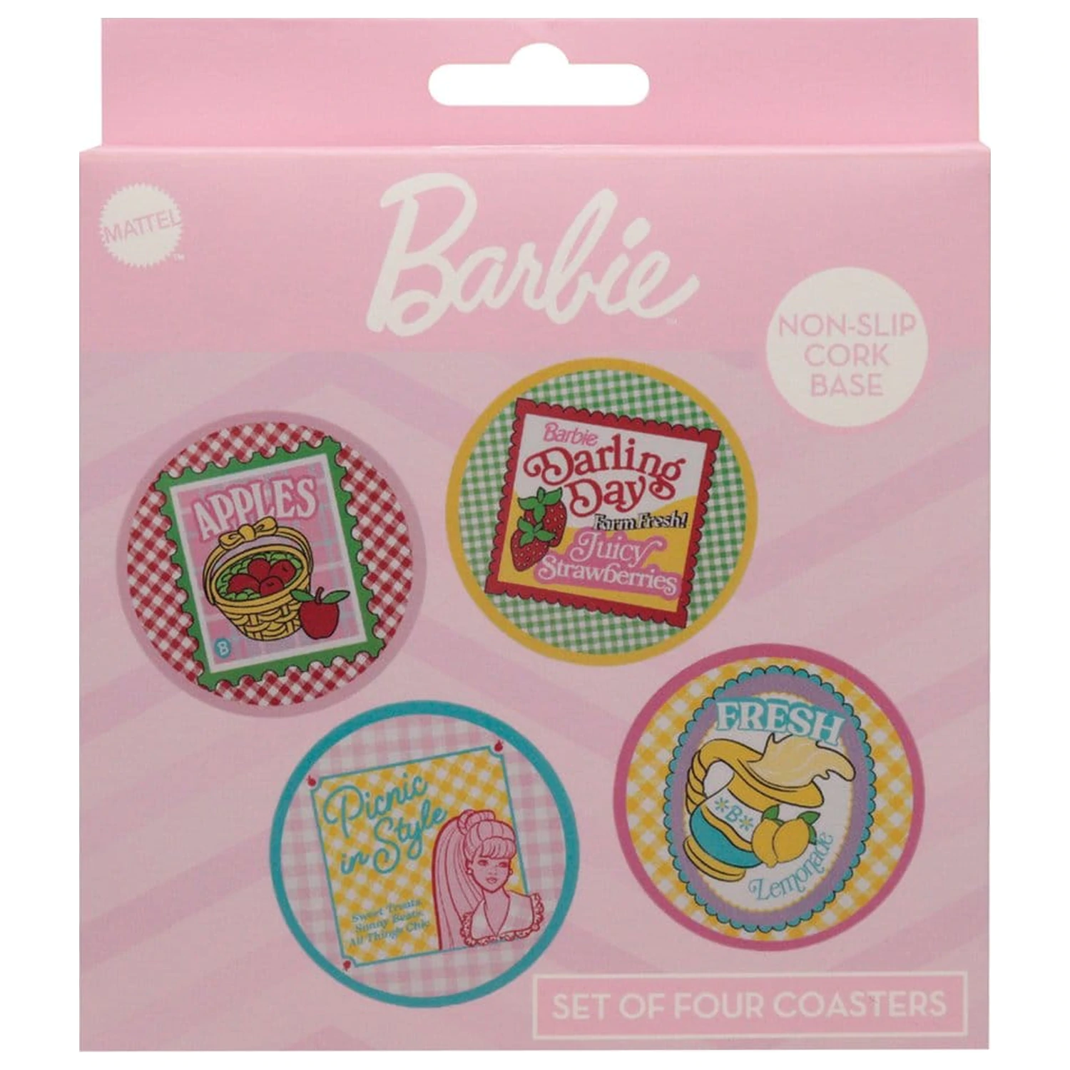 Barbie 4 db-os poháralátét csomag termékfotó