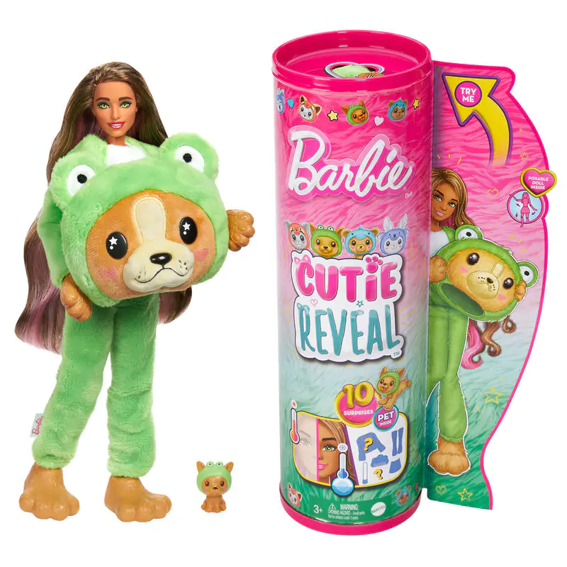 Barbie Chelsea Cutie Reveal Serie Costumes Dog Frog játék baba termékfotó