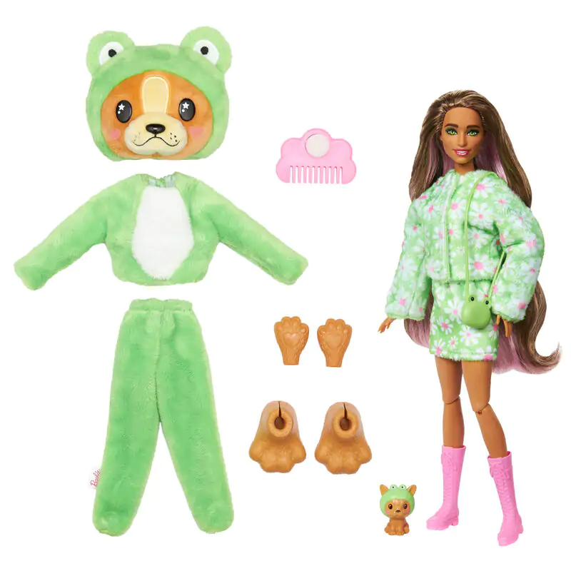 Barbie Chelsea Cutie Reveal Serie Costumes Dog Frog játék baba termékfotó