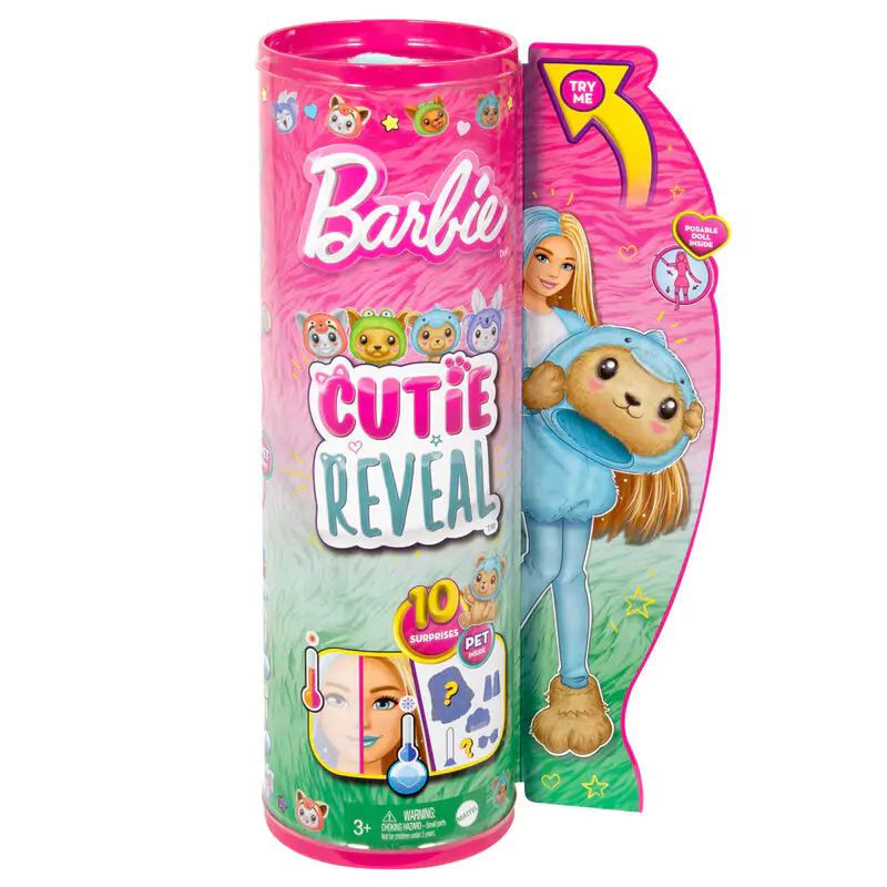 Barbie Chelsea Cutie Reveal Serie Costumes Dolphin Bear játék baba termékfotó