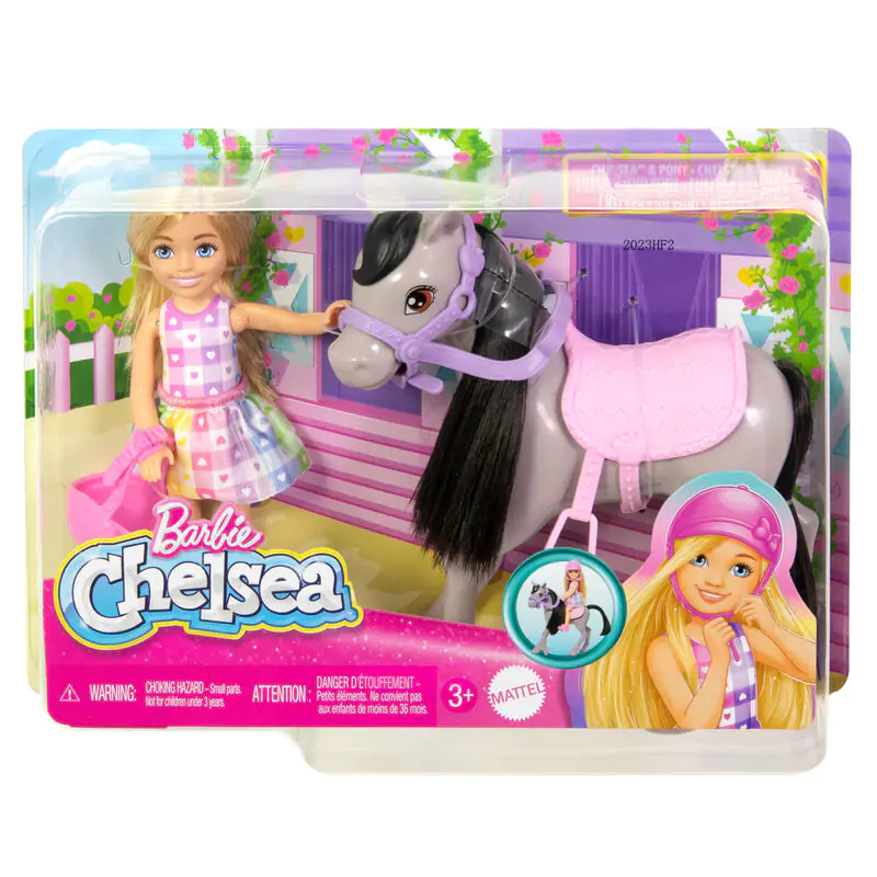 Barbie Chelsea Pony + játék baba termékfotó