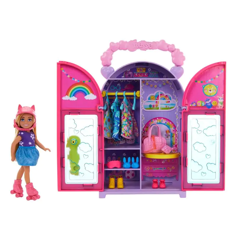 Barbie Chelsea portable wardrobe játék baba termékfotó