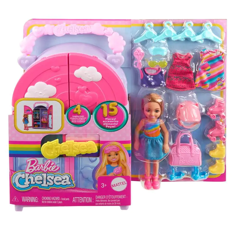 Barbie Chelsea portable wardrobe játék baba termékfotó