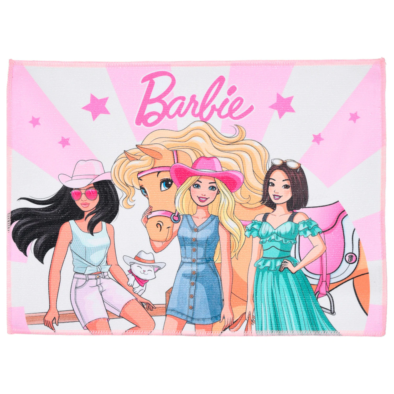 Barbie Country kéztörlő, arctörlő, törölköző 40x30 cm termékfotó