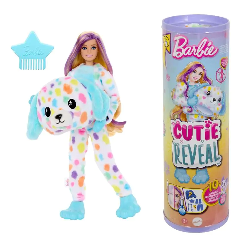 Barbie Cutie Reveal Dalmatian Dreams of colour játék baba termékfotó