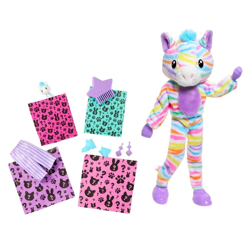 Barbie Cutie Reveal Zebra Dreams of colour játék baba termékfotó