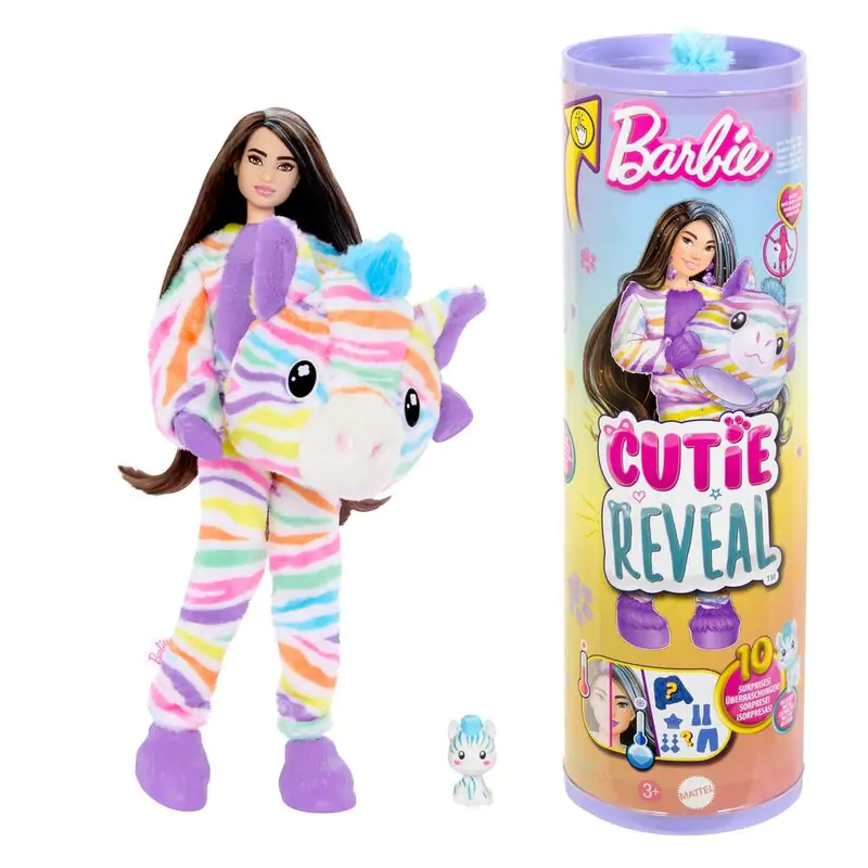 Barbie Cutie Reveal Zebra Dreams of colour játék baba termékfotó