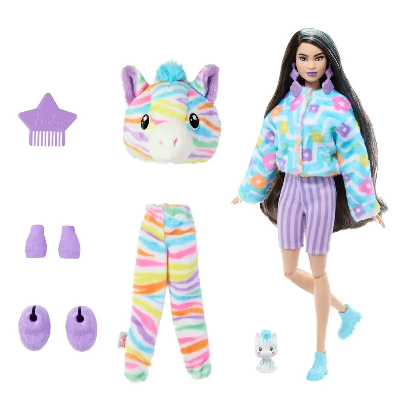 Barbie Cutie Reveal Zebra Dreams of colour játék baba termékfotó