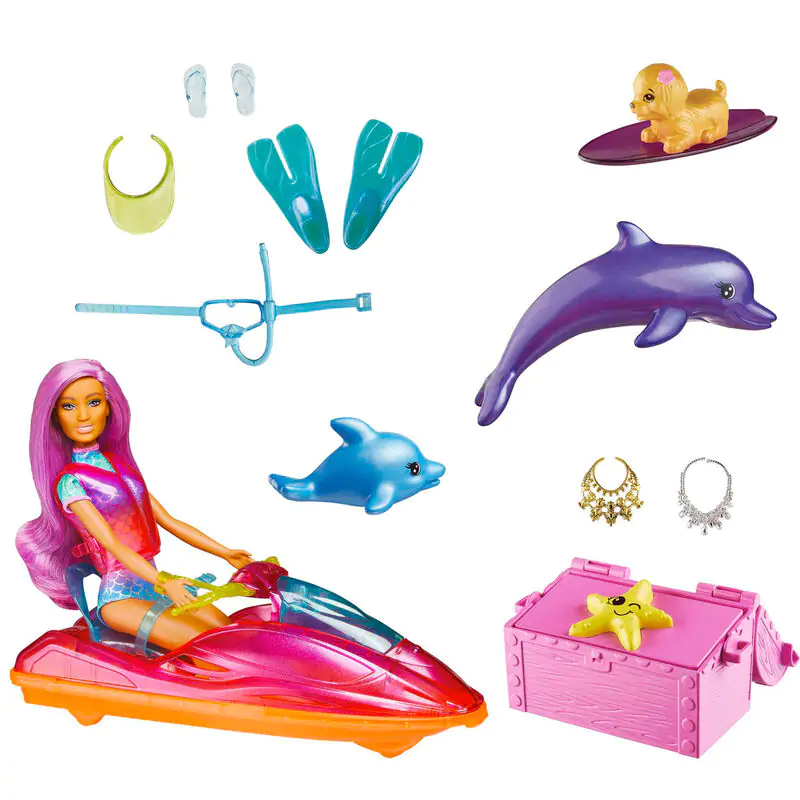 Barbie Dreamtopia Jet Ski és játék baba termékfotó