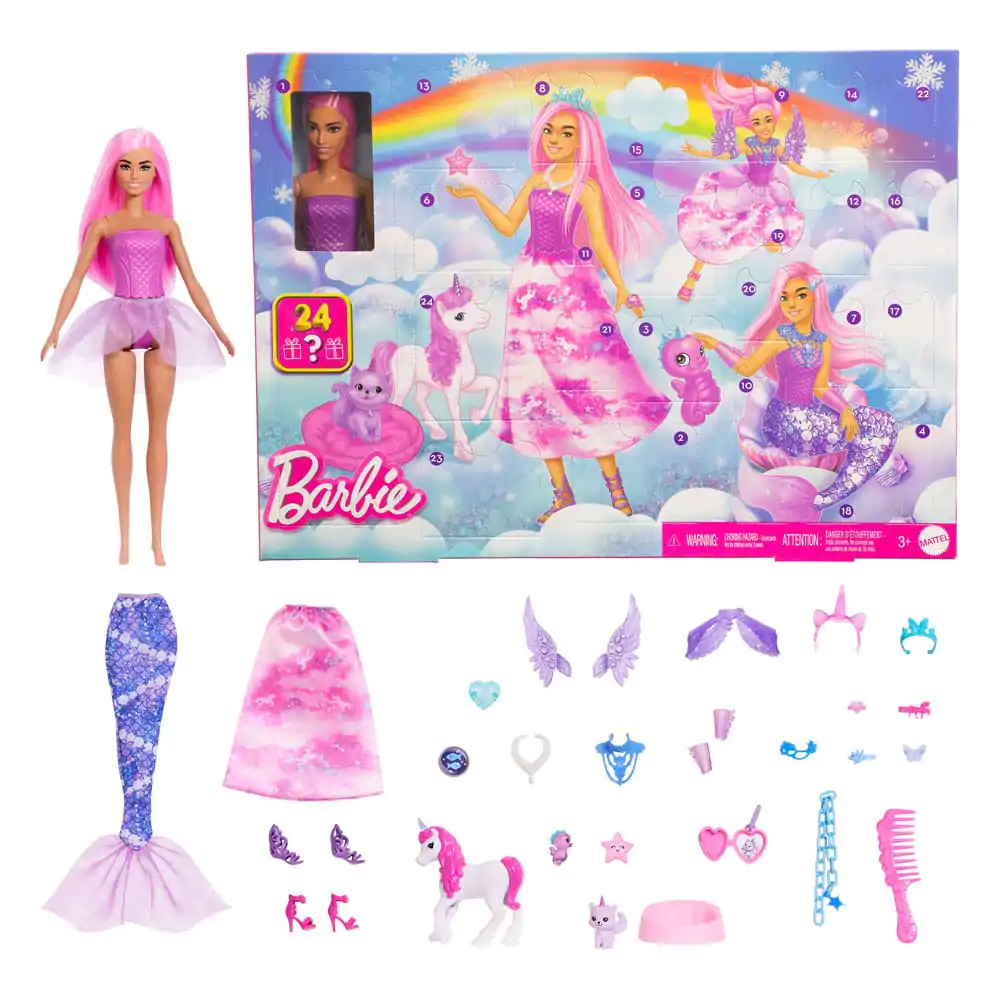 Barbie Fantasy adventi kalendárium játék babával termékfotó