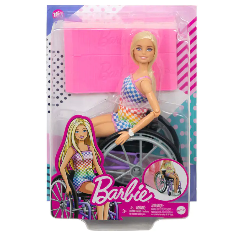 Barbie Fashionista játék baba kerekesszékkel termékfotó