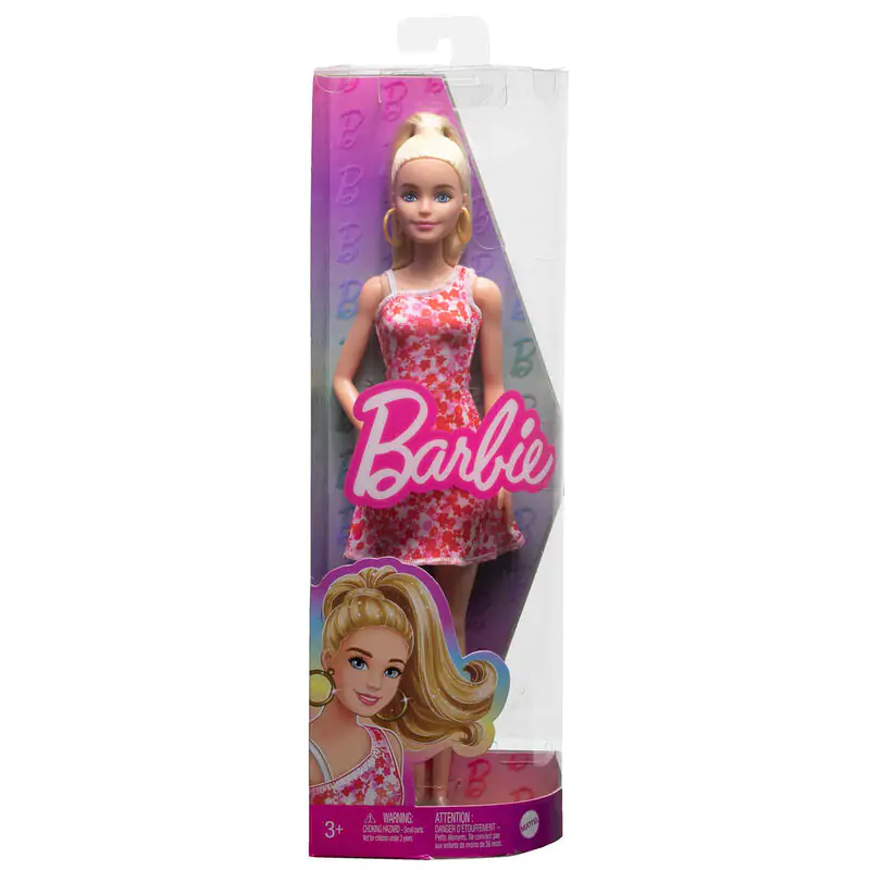 Barbie Fashionista Pink Flowers Dress játék baba termékfotó