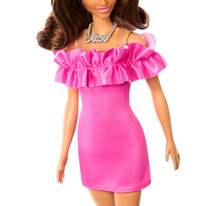 Barbie Fashionista Ruffled Pink Dress játék baba termékfotó