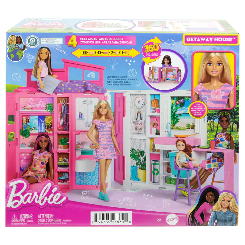 Barbie Getaway House és játék baba termékfotó