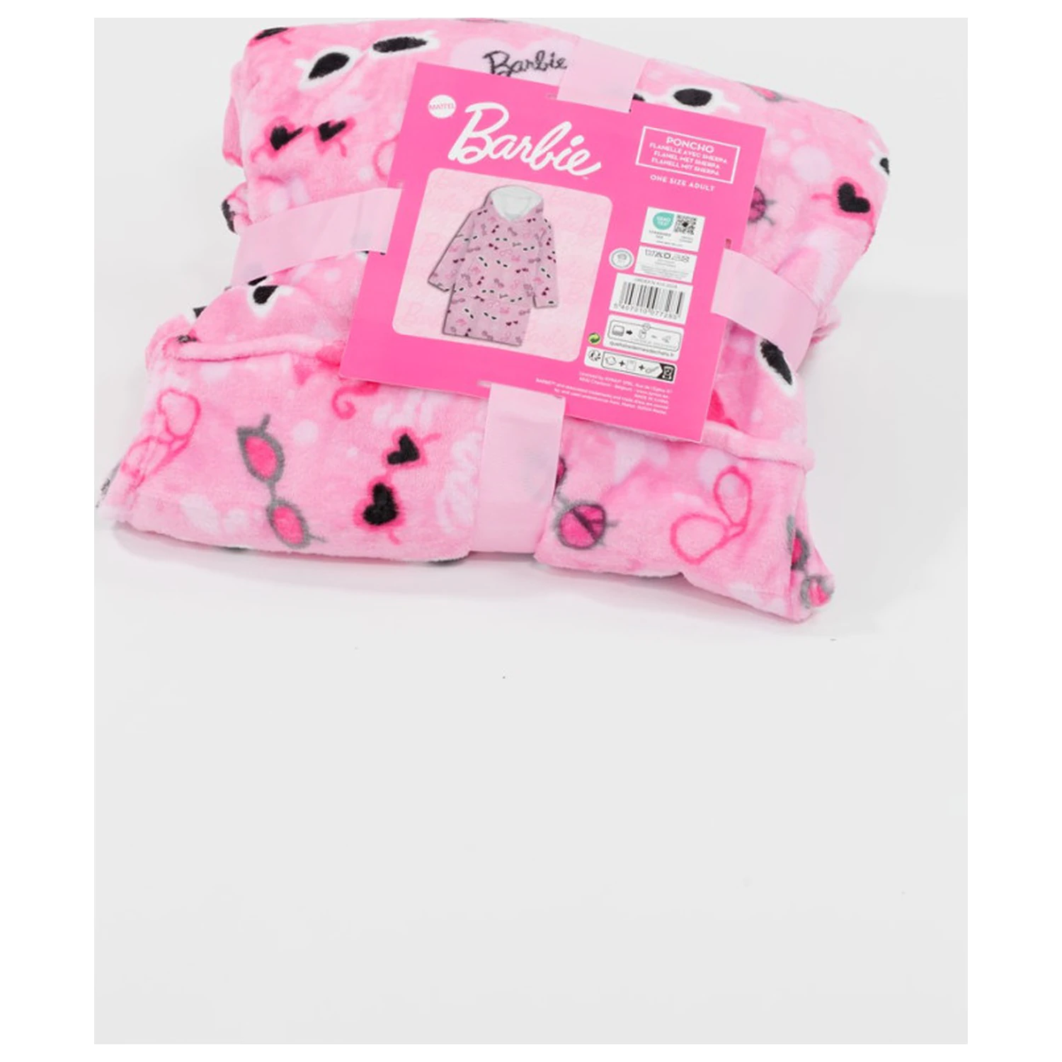 Barbie Glasses felnőtt belebújós plüss polár takaró, poncsó termékfotó