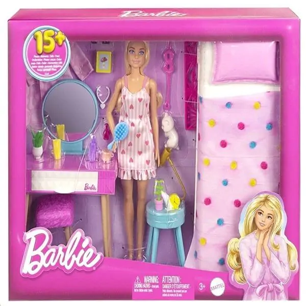 Barbie hálószoba és játék baba termékfotó