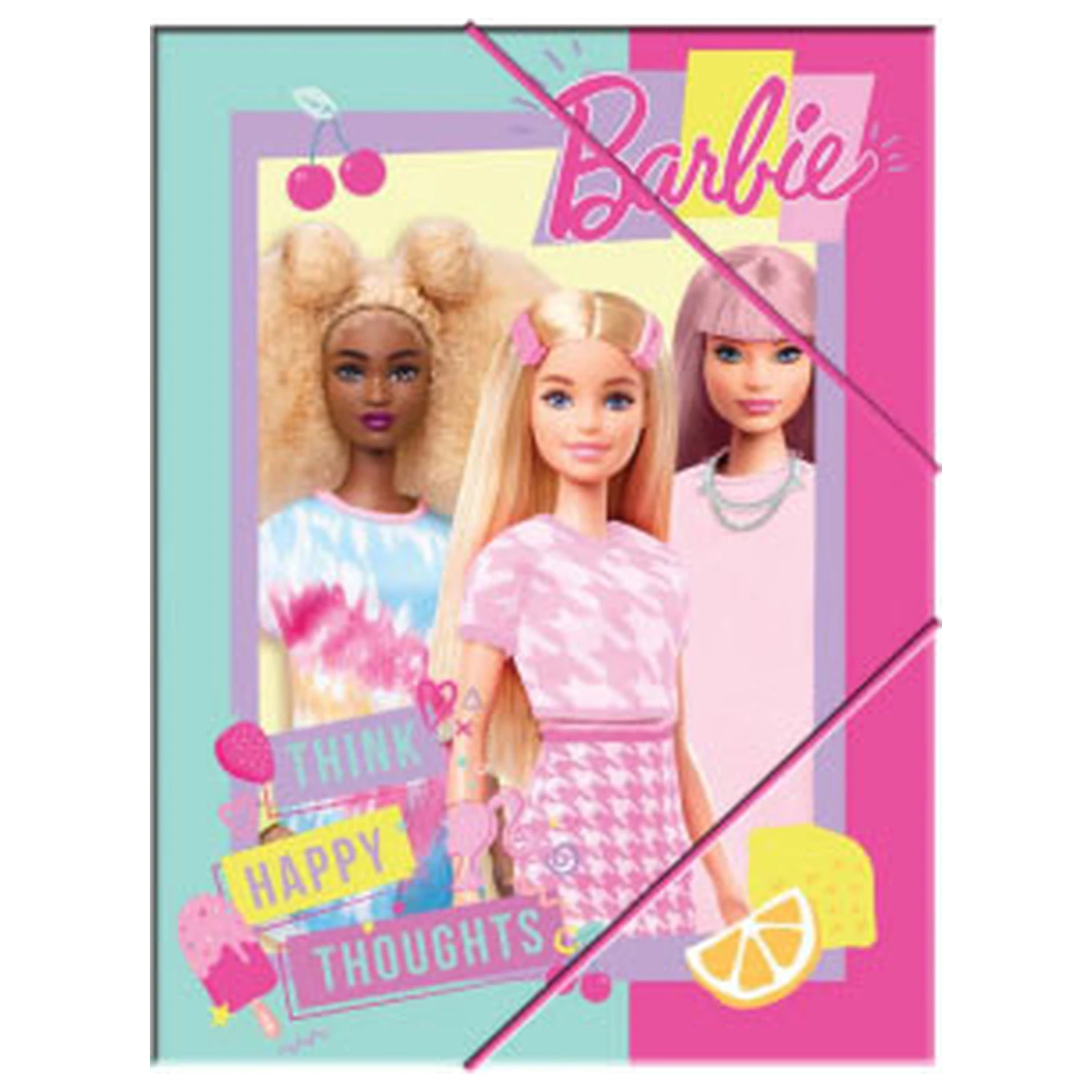 Barbie Happy Thoughts A/4 gumis mappa termékfotó