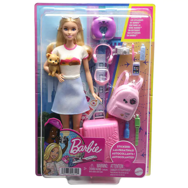 Barbie Lets Go On a Trip Malibu játék baba termékfotó