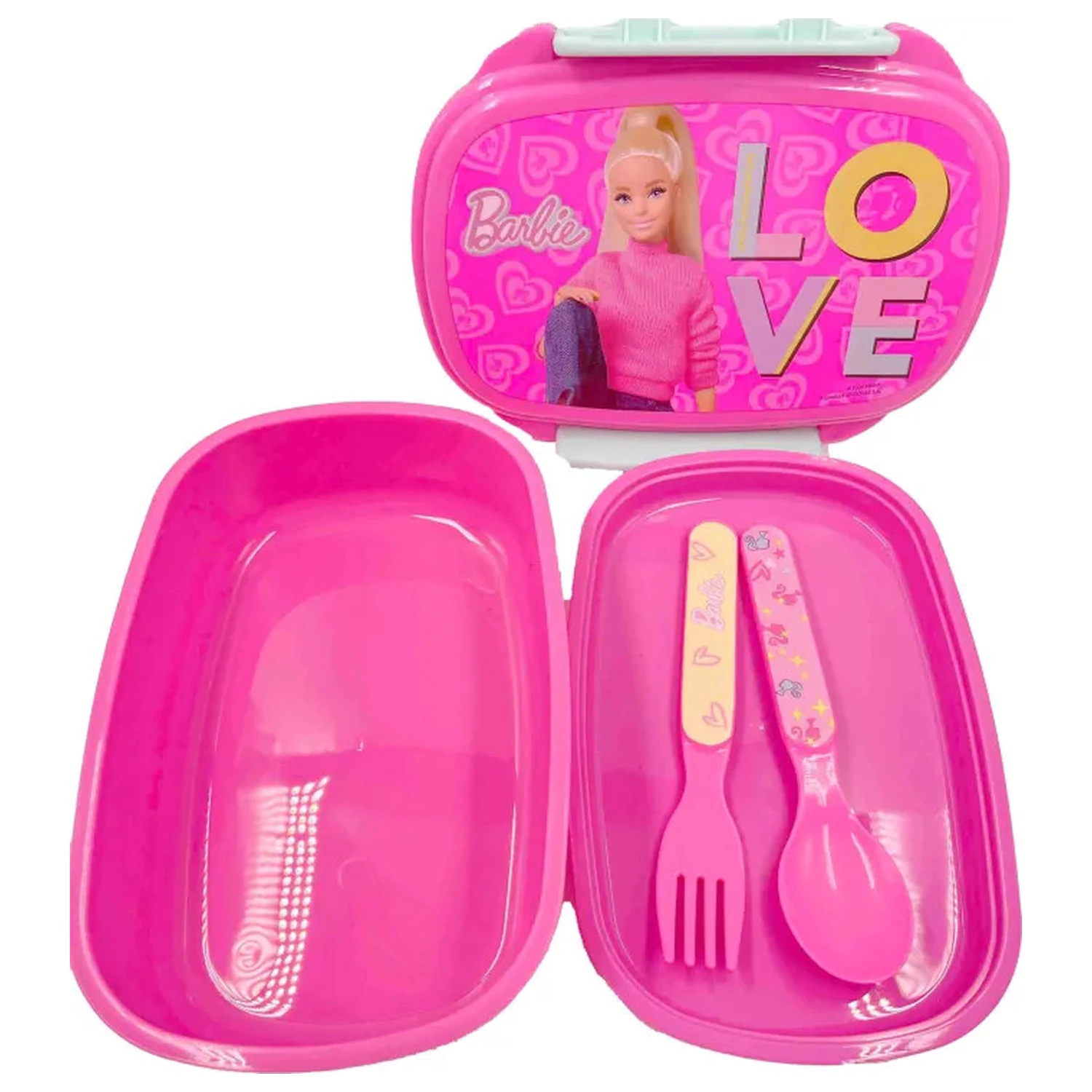 Barbie Love szendvicsdoboz + evőeszköz szett termékfotó