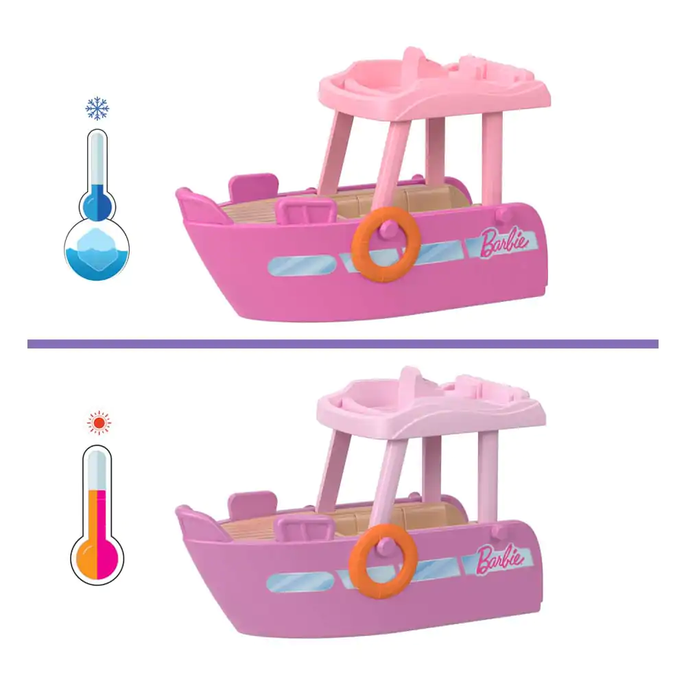 Barbie Mini BarbieLand With Color-Change Pool játék baba és hajó 4 cm termékfotó