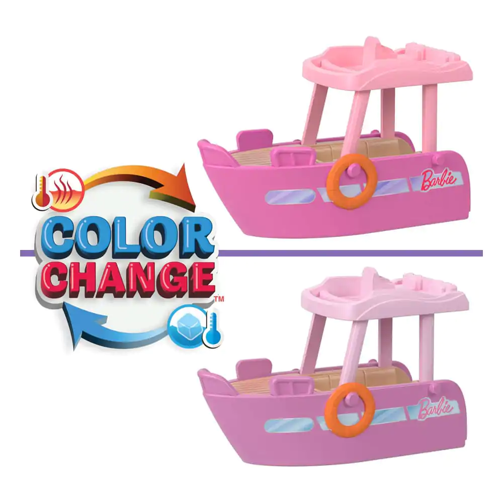 Barbie Mini BarbieLand With Color-Change Pool játék baba és hajó 4 cm termékfotó