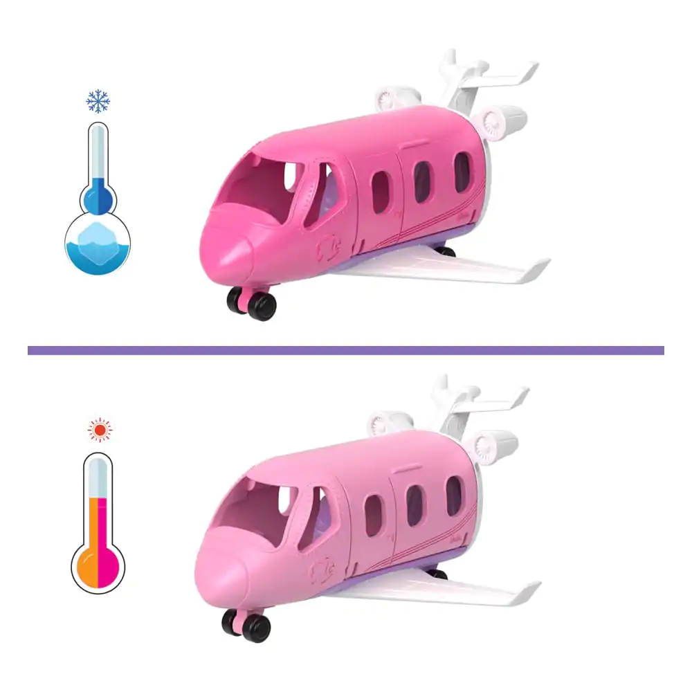 Barbie Mini BarbieLand With Color-Change Pool játék baba és repülő játékkészlet 4 cm termékfotó