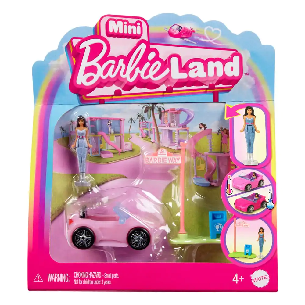 Barbie Mini BarbieLand With Color-Change Pool játék baba kabrió játékkészlet 4 cm termékfotó
