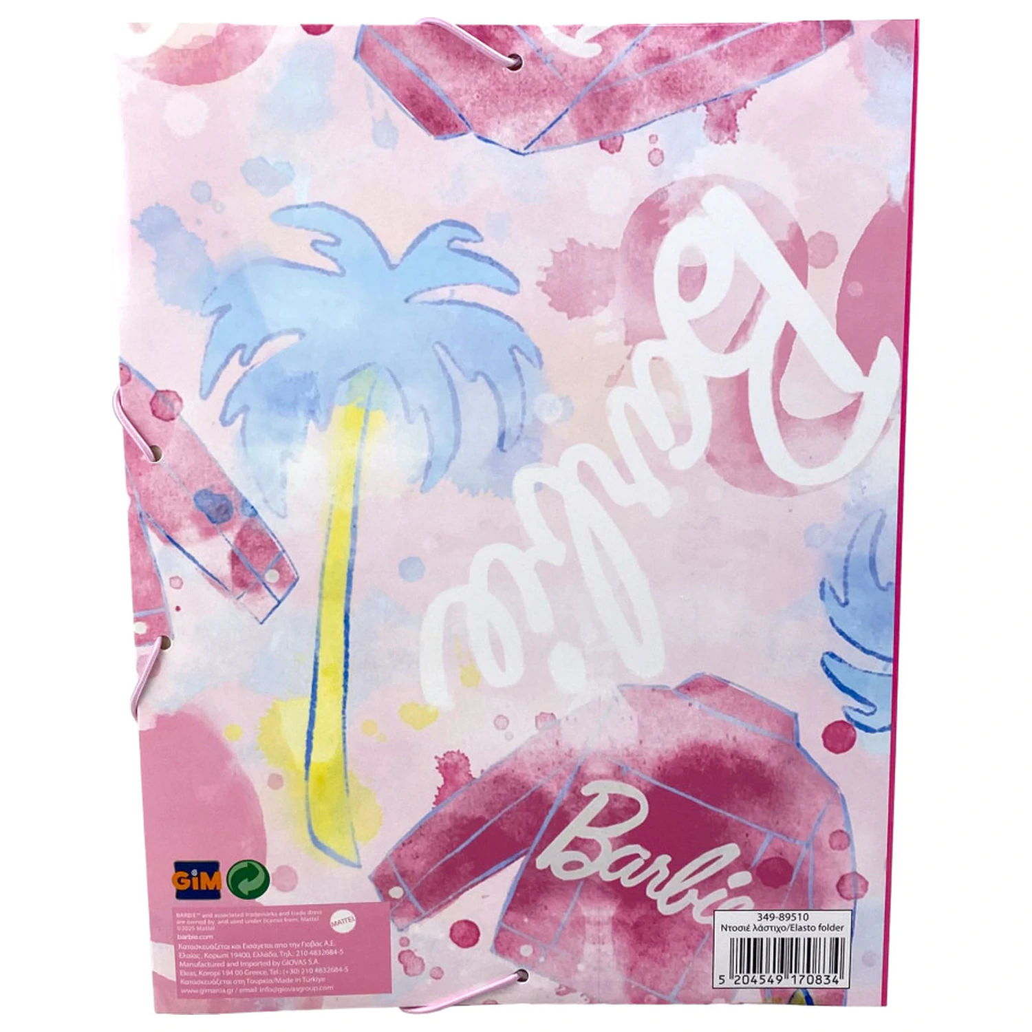 Barbie Paints A/4 gumis mappa termékfotó