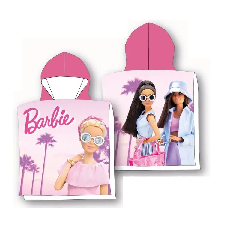 Barbie cotton poncho beach towel termékfotó