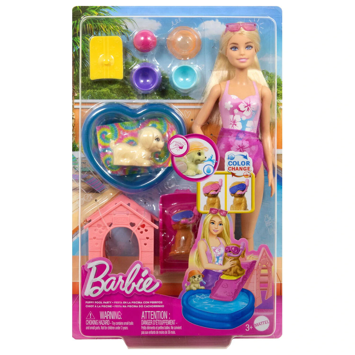 Barbie Pool puppies játék baba termékfotó