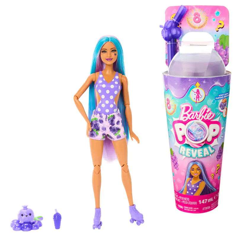 Barbie Pop! Reveal Fruit Series Grapes játék baba termékfotó