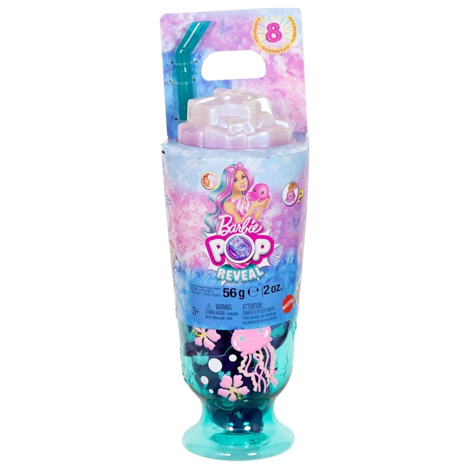 Barbie Pop Reveal Sea Breeze Blue Cup játék baba termékfotó