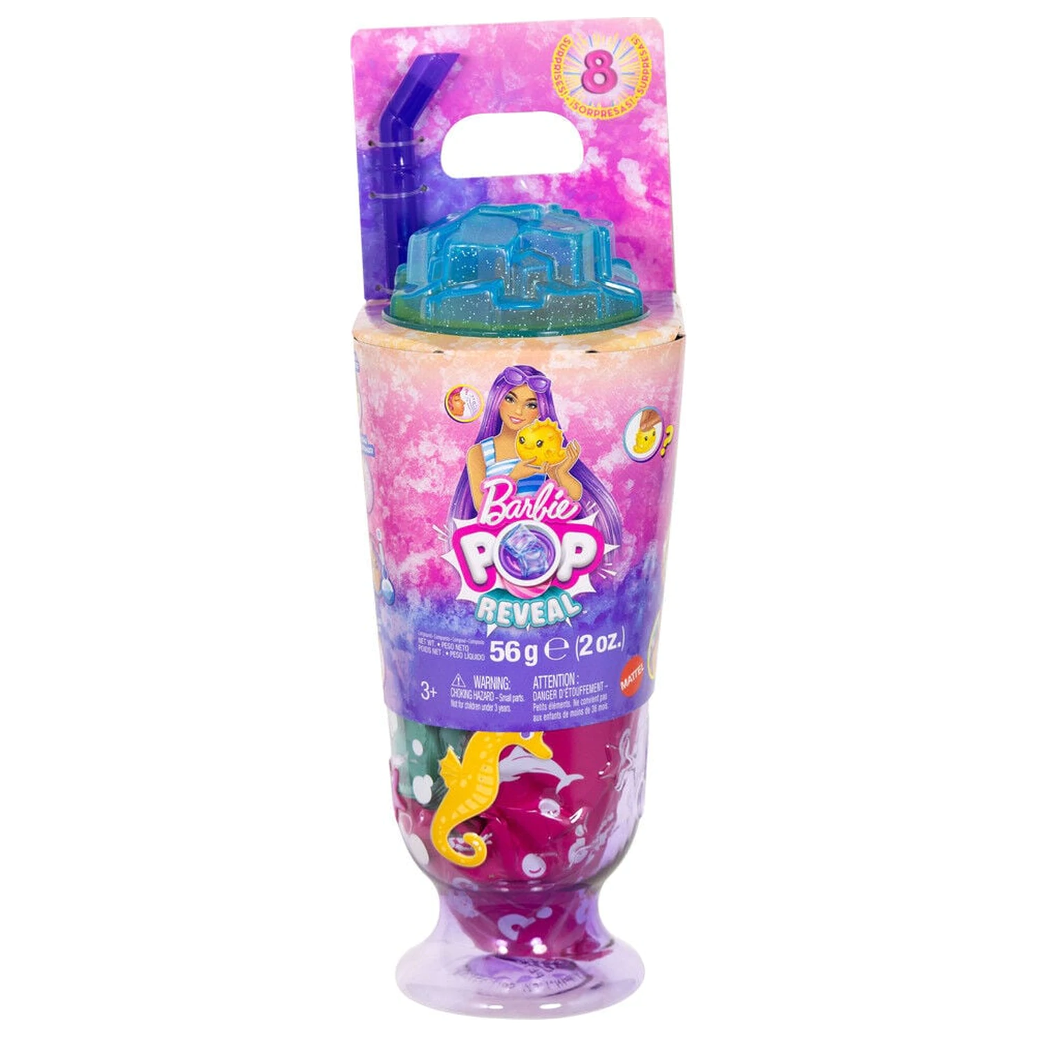 Barbie Pop Reveal Sea Breeze Purple játék baba termékfotó