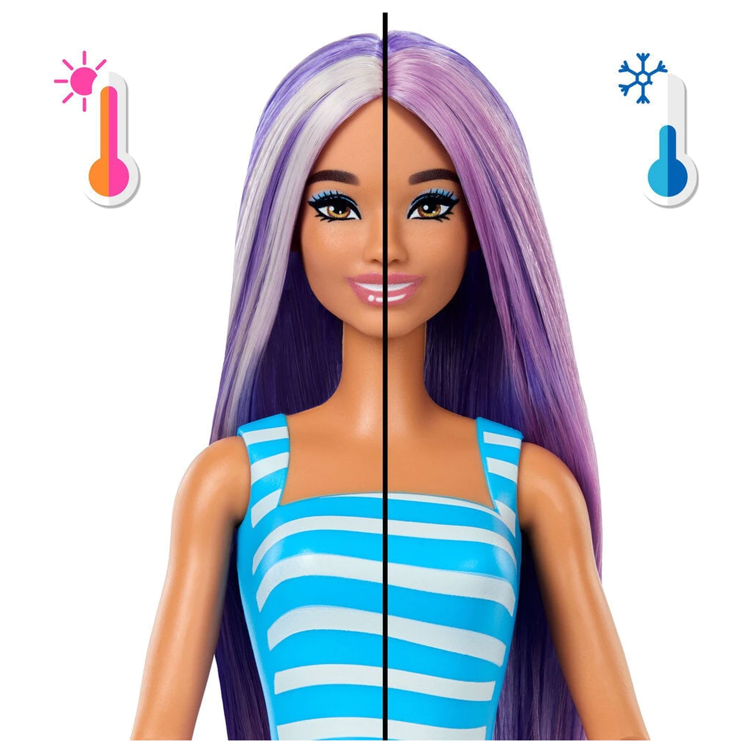 Barbie Pop Reveal Sea Breeze Purple játék baba termékfotó
