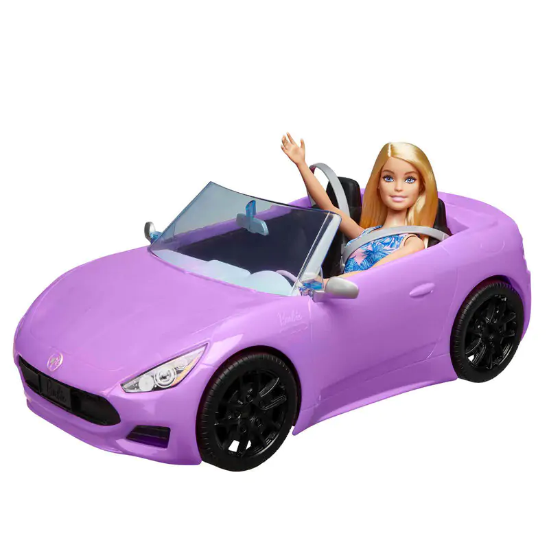 Barbie Purple kabrió és játék baba termékfotó