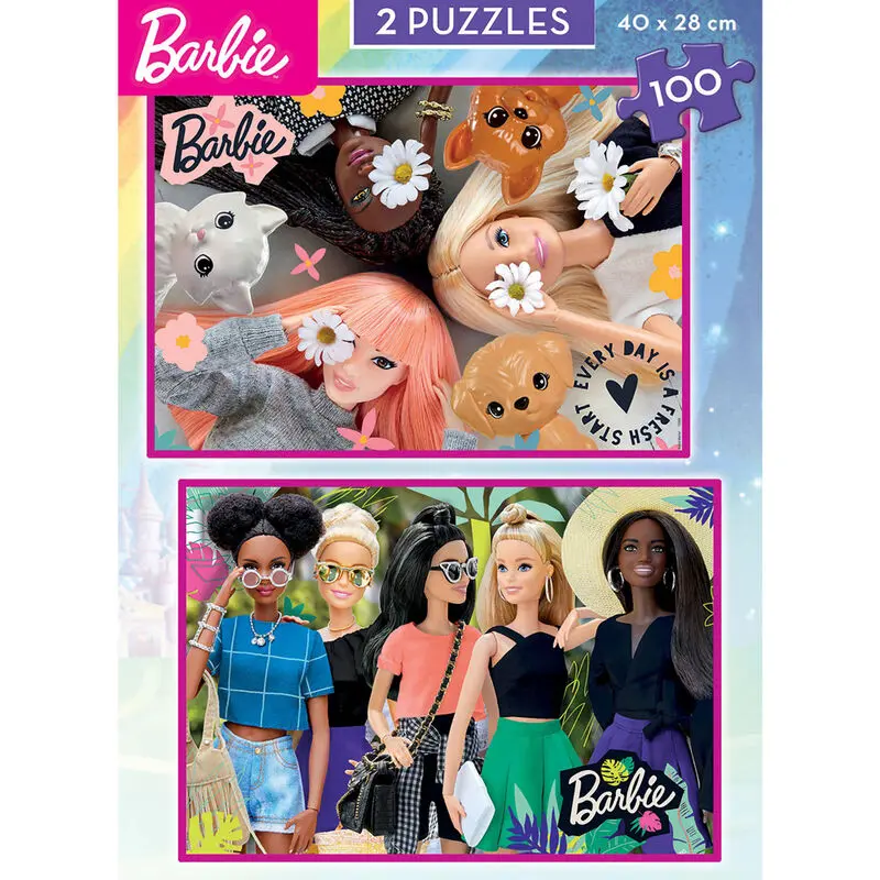 Barbie puzzle 2x100db-os termékfotó