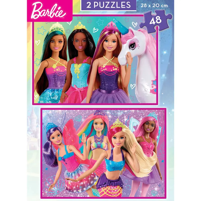 Barbie puzzle 2x48db-os termékfotó