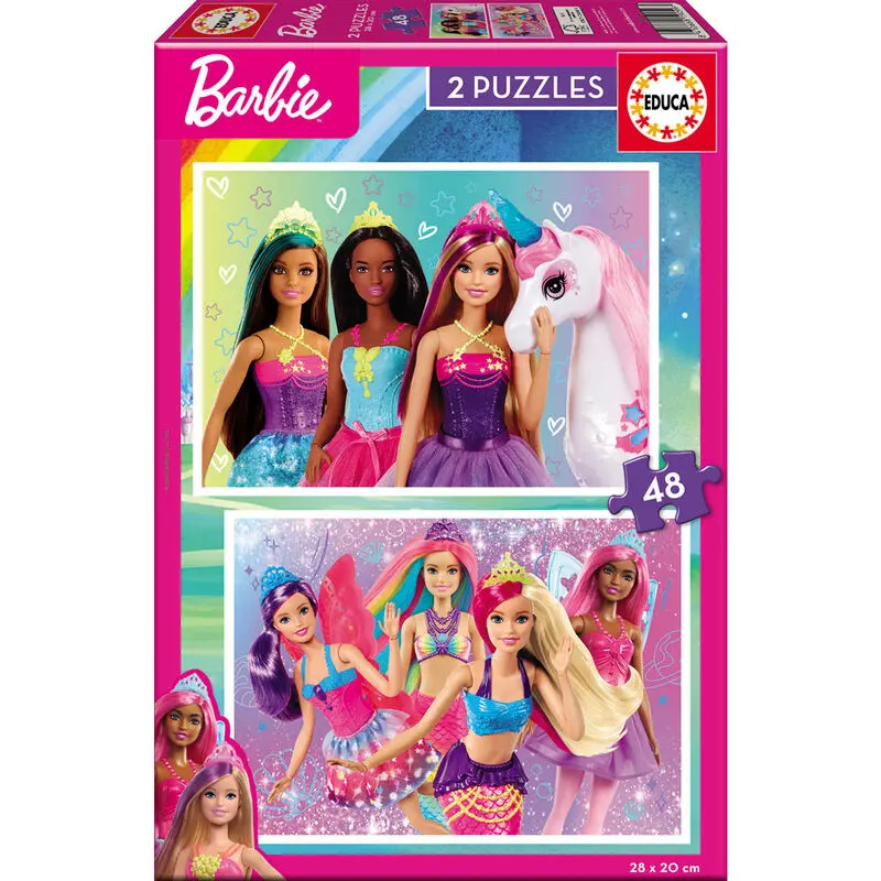 Barbie puzzle 2x48db-os termékfotó