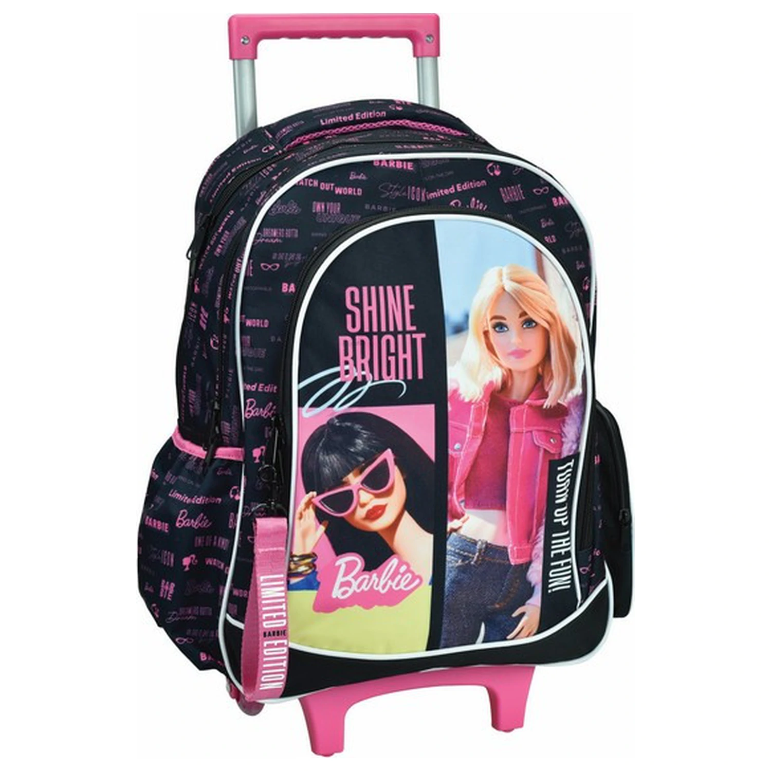 Barbie Shine Bright gurulós iskolatáska, táska 46 cm termékfotó