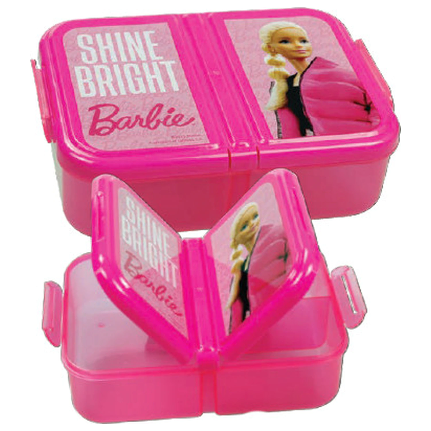 Barbie Shine Bright több rekeszes uzsonnás doboz, szendvicsdoboz termékfotó