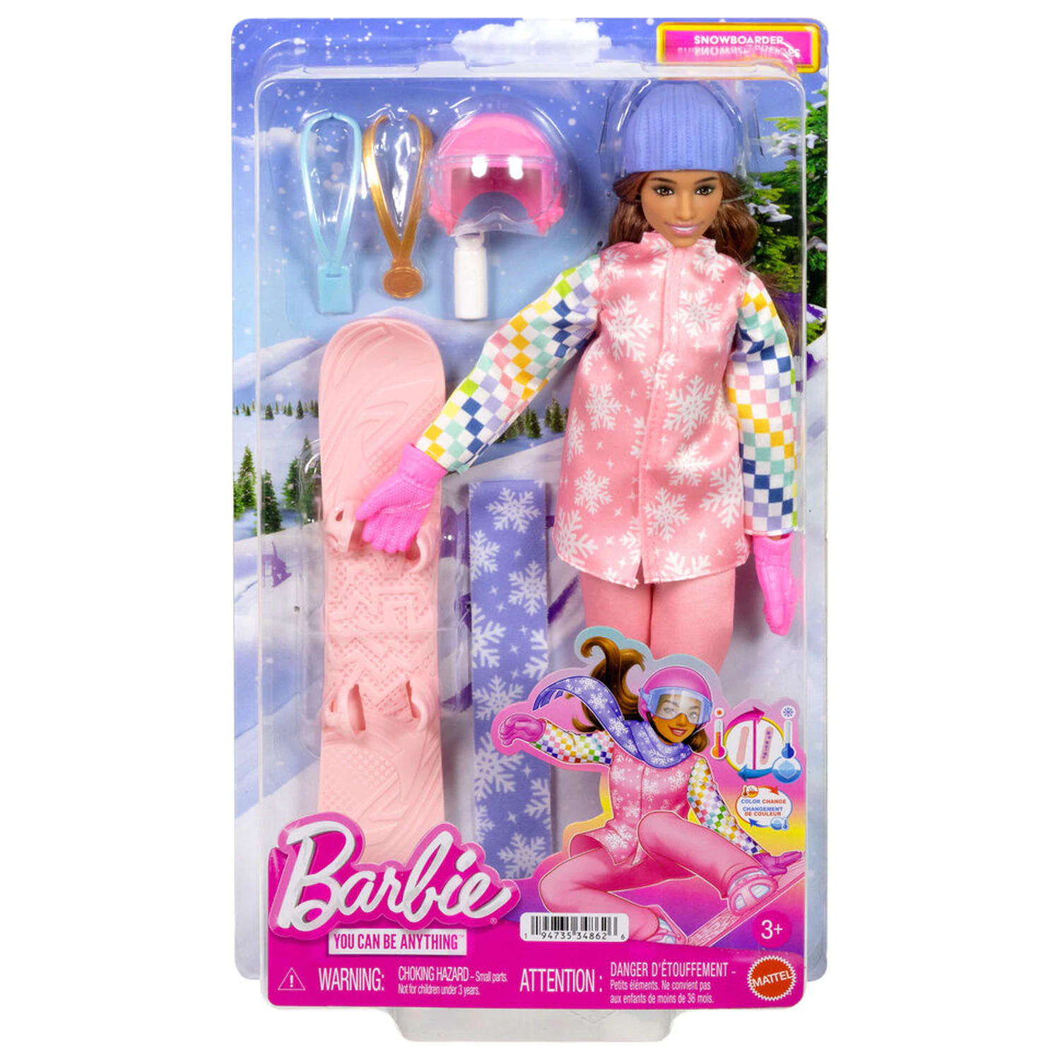 Barbie Snowboard játék baba termékfotó