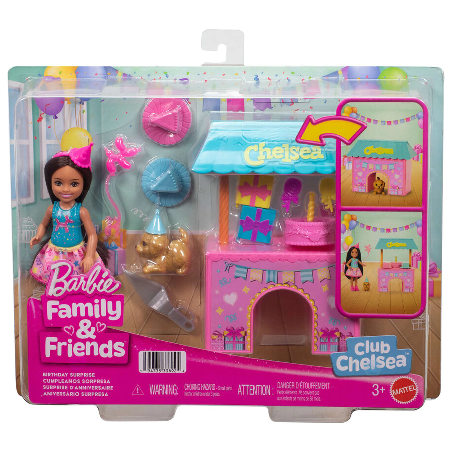 Barbie Surprise birthday party játék baba termékfotó