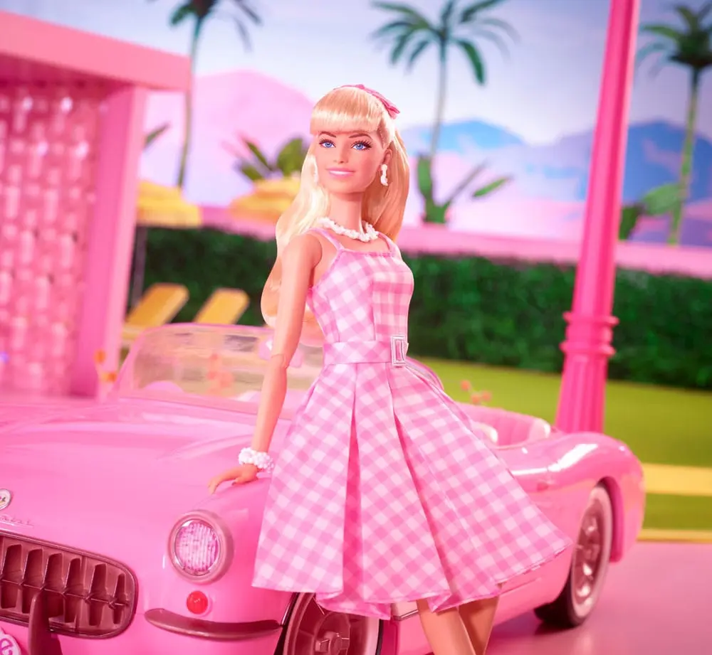 Barbie The Movie Barbie in Pink Gingham Dress játék baba termékfotó