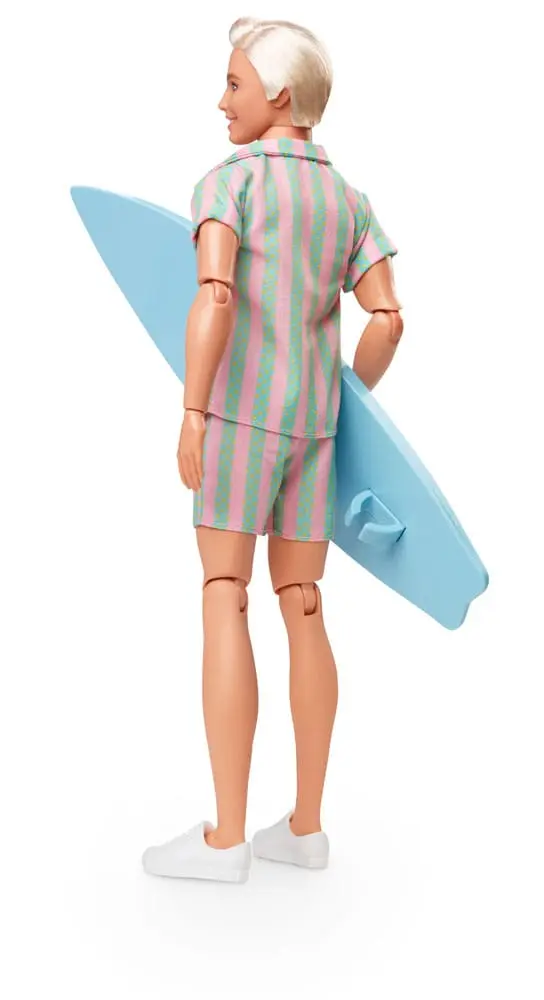 Barbie The Movie Ken Wearing Pastel Striped strand Matching Set játék baba termékfotó