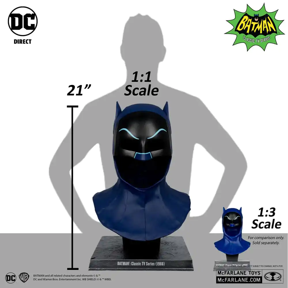 Batman 1966 DC Direct Batman Cowl 1/1 replika 53 cm termékfotó