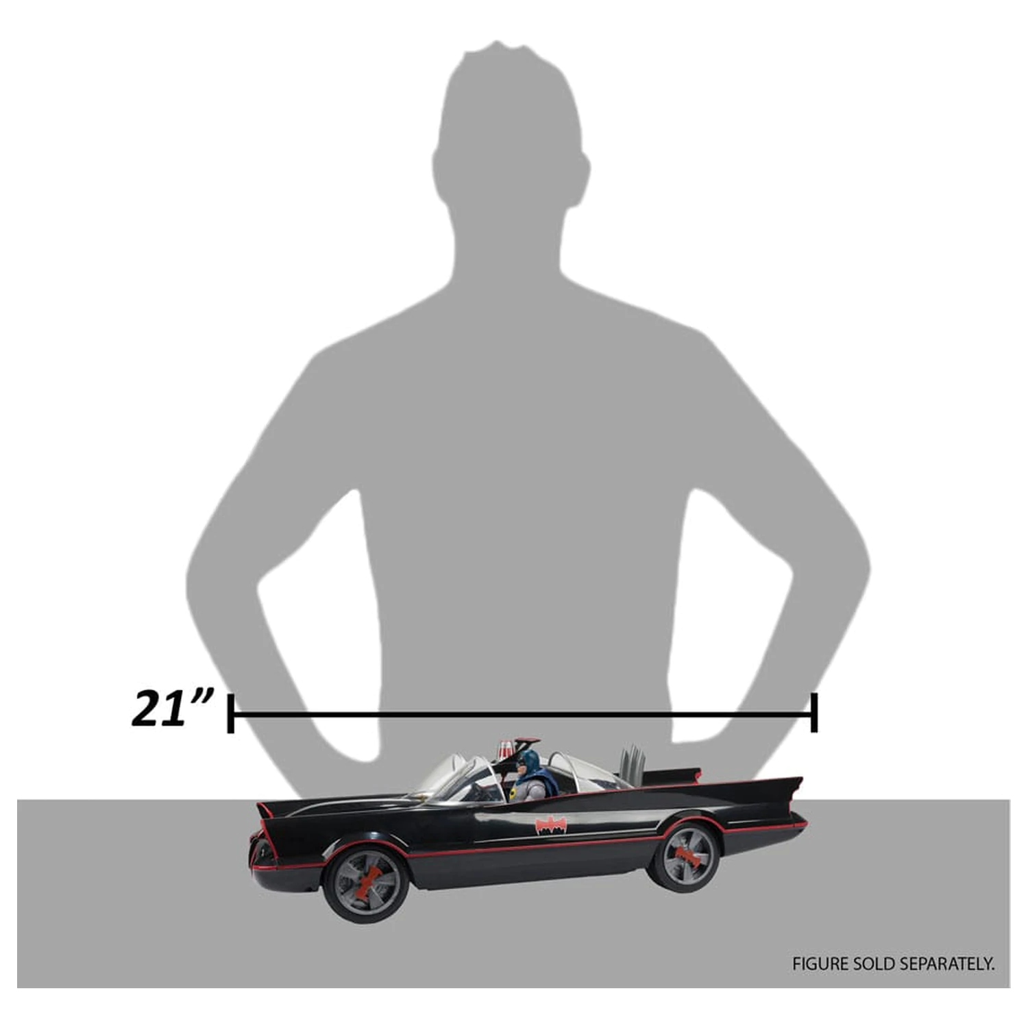 Batman (1966) DC Multiverse Jármű Batmobil 53 cm termékfotó