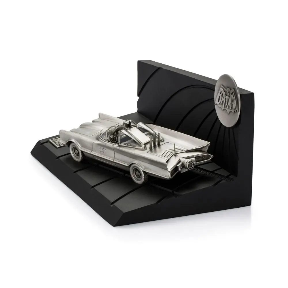 Batman 1966 Pewter Collectible Batman 80th Classic Batmobile Limitált kiadás szobor figura 19 cm termékfotó