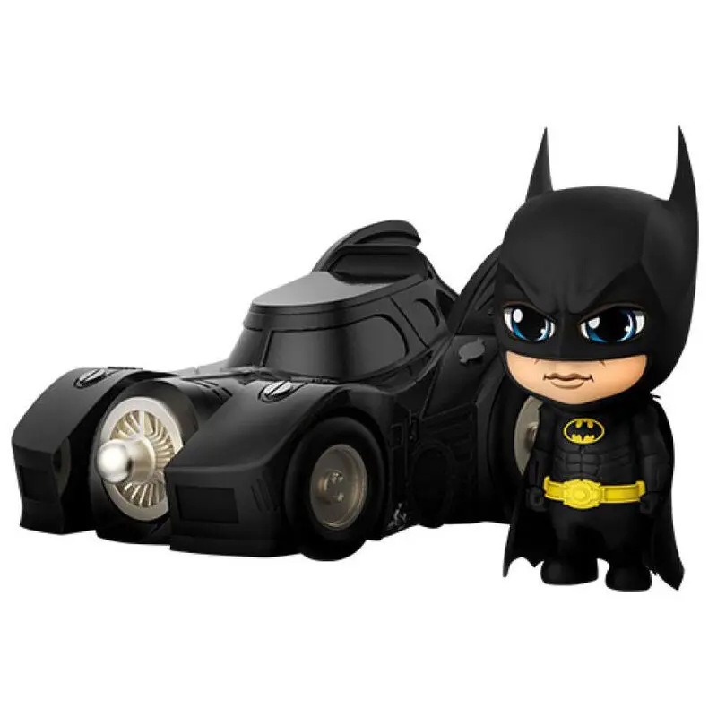 Batman 1989 Batman with Batmobile Cosbaby figura 10cm termékfotó